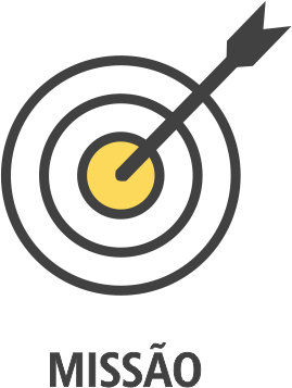 missão-alvo com uma flecha bem no centro